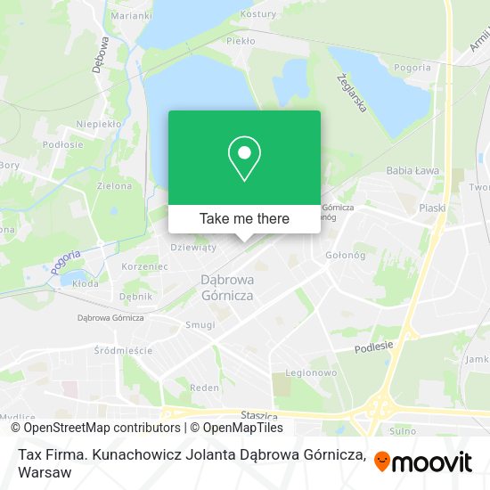 Tax Firma. Kunachowicz Jolanta Dąbrowa Górnicza map