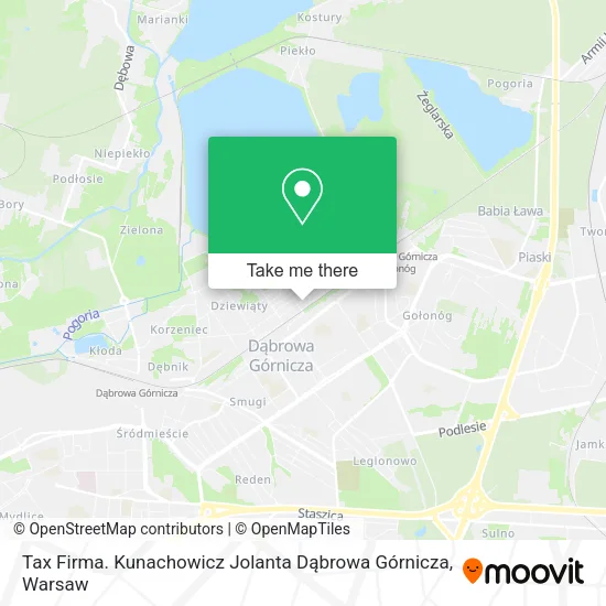 Карта Tax Firma. Kunachowicz Jolanta Dąbrowa Górnicza