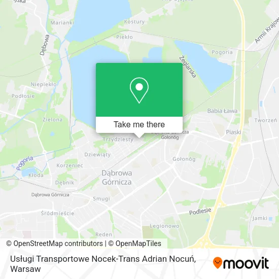 Карта Usługi Transportowe Nocek-Trans Adrian Nocuń
