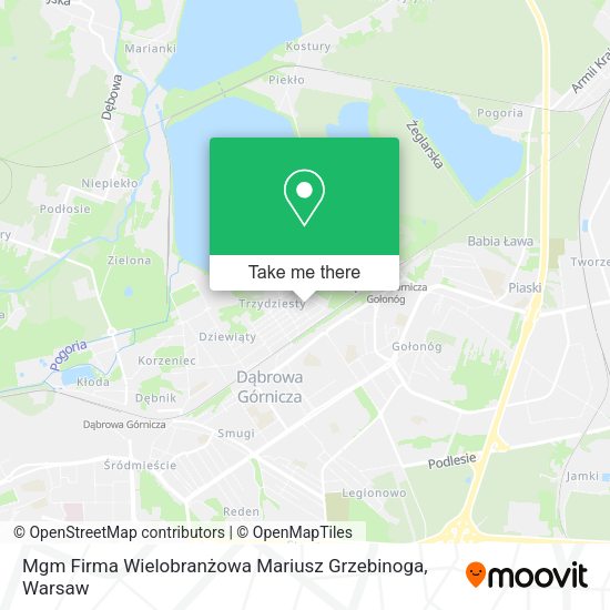 Mgm Firma Wielobranżowa Mariusz Grzebinoga map