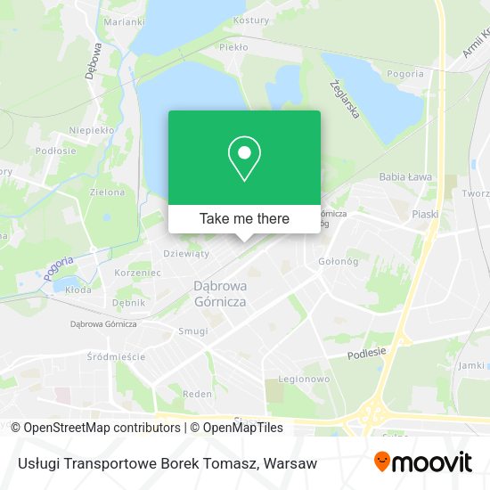 Usługi Transportowe Borek Tomasz map