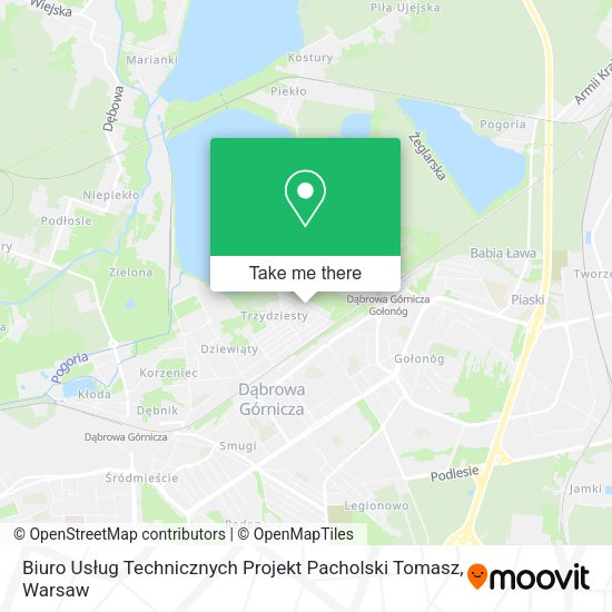 Biuro Usług Technicznych Projekt Pacholski Tomasz map