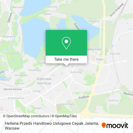 Hellena Przeds Handlowo Usługowe Cepak Jalanta map