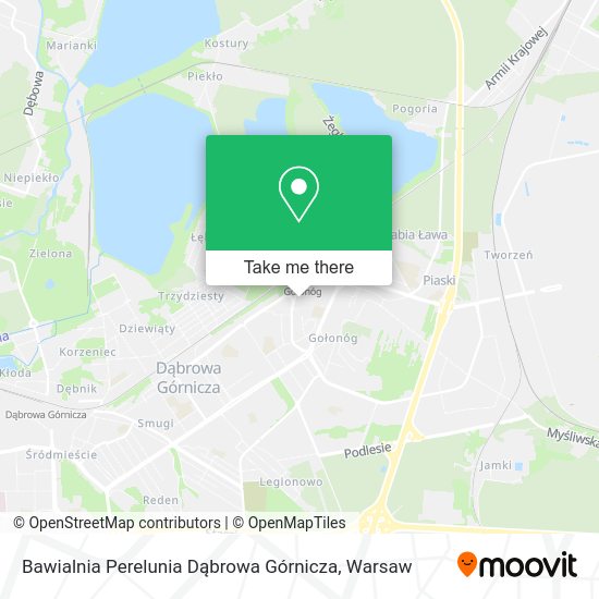 Bawialnia Perelunia Dąbrowa Górnicza map