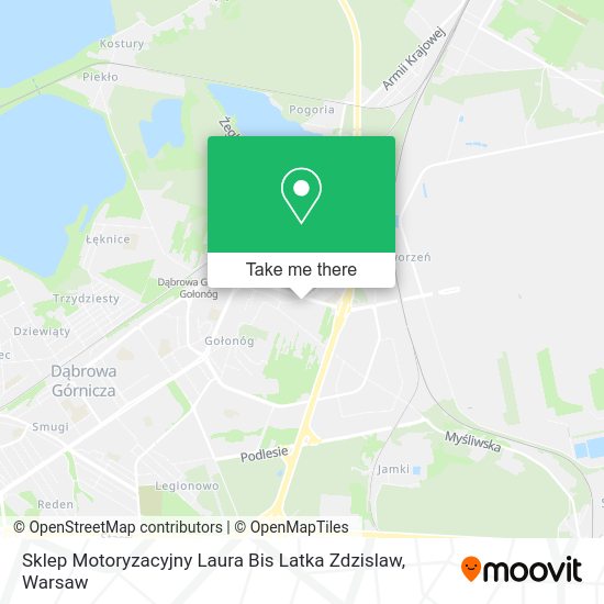 Sklep Motoryzacyjny Laura Bis Latka Zdzislaw map