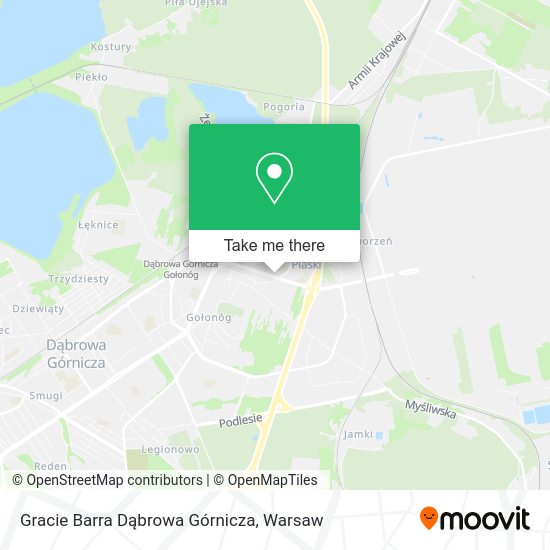 Gracie Barra Dąbrowa Górnicza map