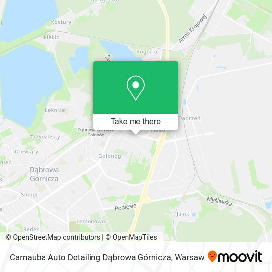 Carnauba Auto Detailing Dąbrowa Górnicza map