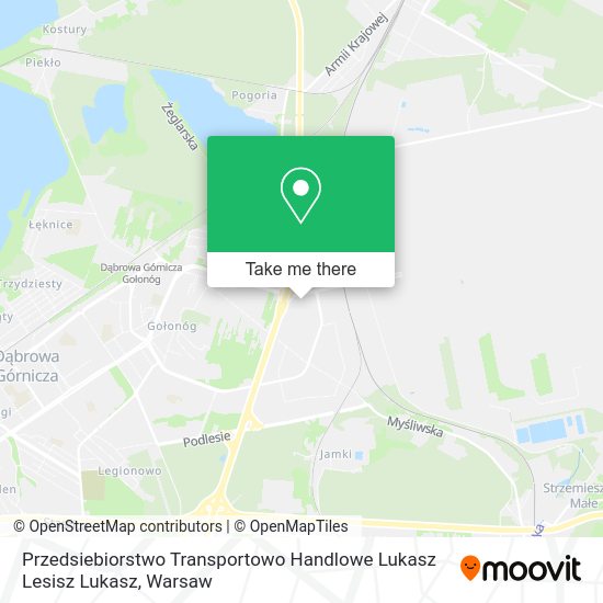 Карта Przedsiebiorstwo Transportowo Handlowe Lukasz Lesisz Lukasz