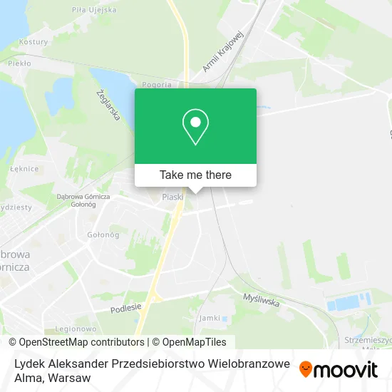 Карта Lydek Aleksander Przedsiebiorstwo Wielobranzowe Alma