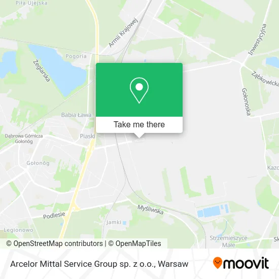 Карта Arcelor Mittal Service Group sp. z o.o.