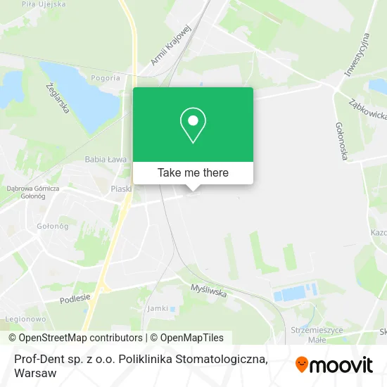 Карта Prof-Dent sp. z o.o. Poliklinika Stomatologiczna