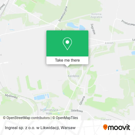 Карта Ingreal sp. z o.o. w Likwidacji