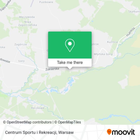 Centrum Sportu i Rekreacji map