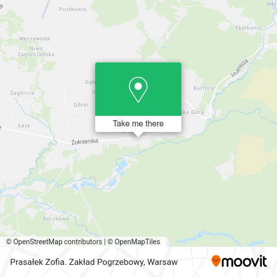 Prasałek Zofia. Zakład Pogrzebowy map