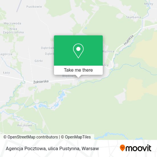 Agencja Pocztowa, ulica Pustynna map