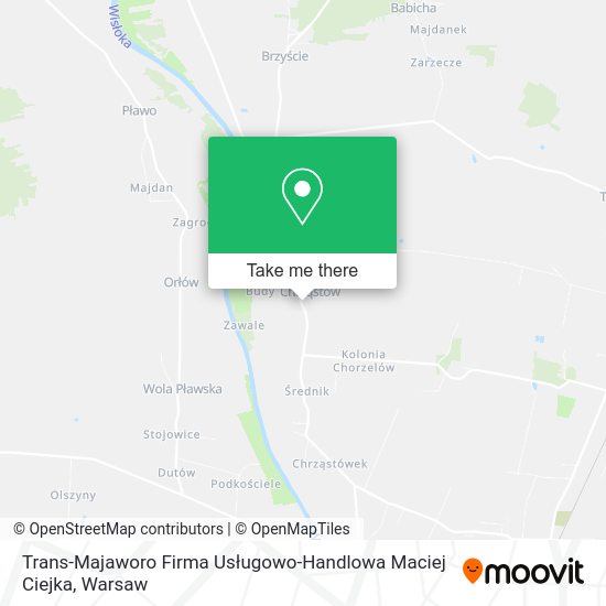 Карта Trans-Majaworo Firma Usługowo-Handlowa Maciej Ciejka