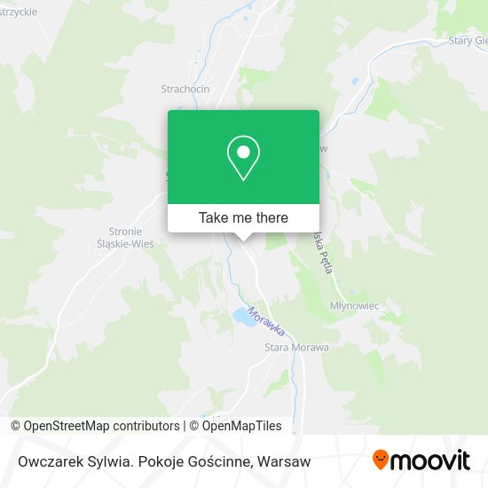 Owczarek Sylwia. Pokoje Gościnne map