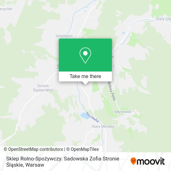 Sklep Rolno-Spożywczy. Sadowska Zofia Stronie Śląskie map