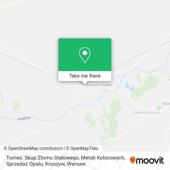 Tomex. Skup Złomu Stalowego, Metali Kolorowych, Sprzedaż Opału, Kruszyw map