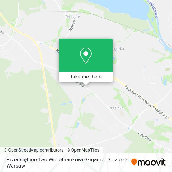 Przedsiębiorstwo Wielobranżowe Gigamet Sp z o O map