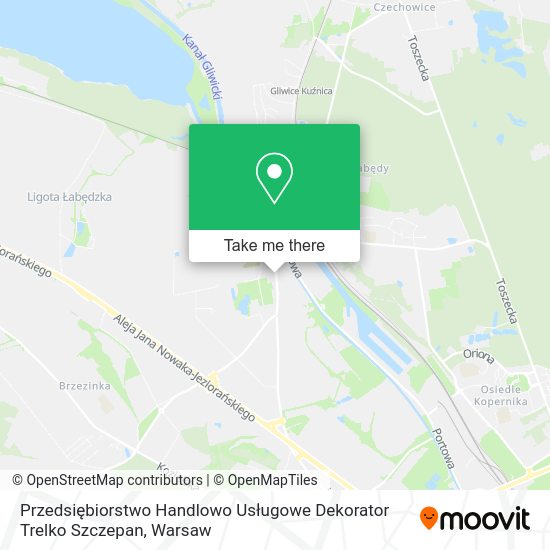 Przedsiębiorstwo Handlowo Usługowe Dekorator Trelko Szczepan map