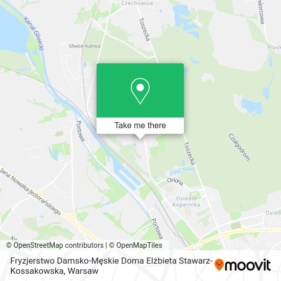 Карта Fryzjerstwo Damsko-Męskie Doma Elżbieta Stawarz-Kossakowska