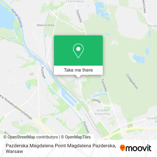 Карта Pazderska Magdalena Point Magdalena Pazderska