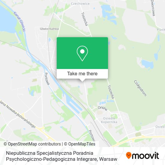 Niepubliczna Specjalistyczna Poradnia Psychologiczno-Pedagogiczna Integrare map