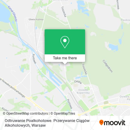 Odtruwanie Poalkoholowe. Przerywanie Ciągów Alkoholowych map