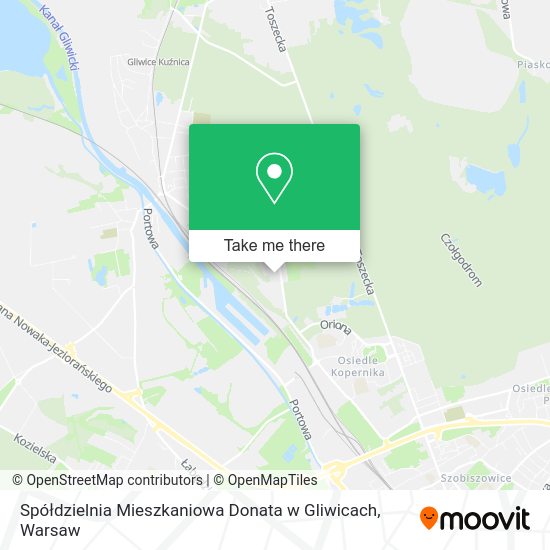 Spółdzielnia Mieszkaniowa Donata w Gliwicach map