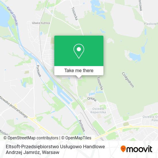 Eltsoft-Przedsiębiorstwo Usługowo Handlowe Andrzej Jamróz map