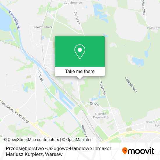 Przedsiębiorstwo -Usługowo-Handlowe Inmakor Mariusz Kurpierz map