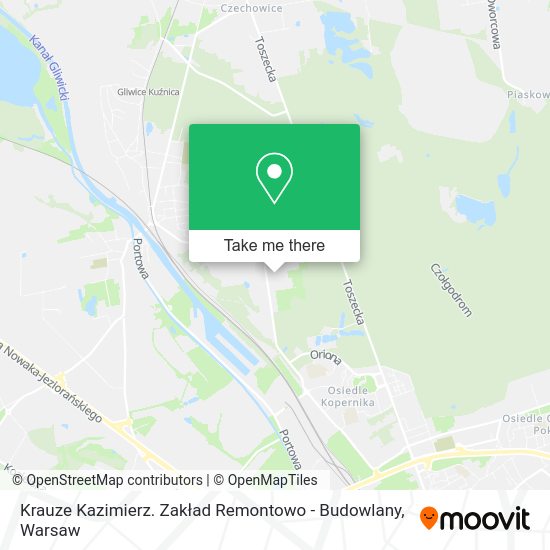 Krauze Kazimierz. Zakład Remontowo - Budowlany map