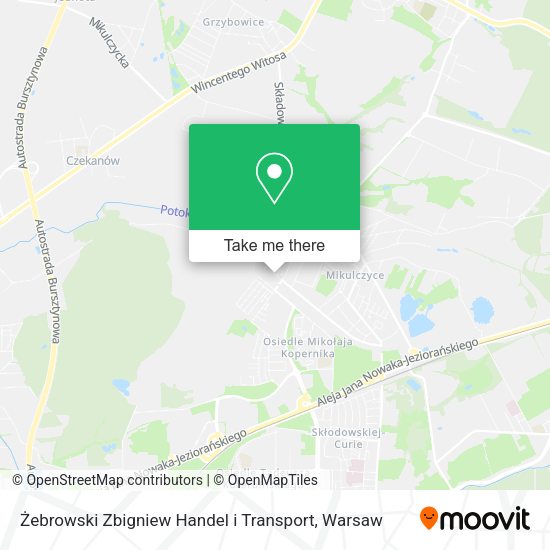 Żebrowski Zbigniew Handel i Transport map