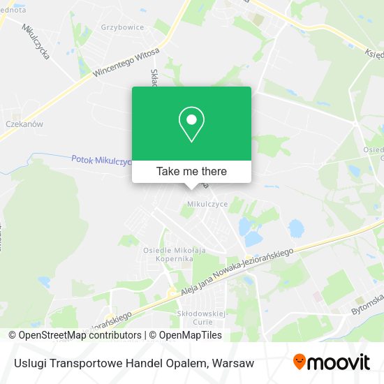 Uslugi Transportowe Handel Opalem map