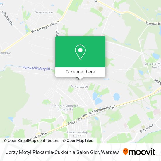 Jerzy Motyl Piekarnia-Cukiernia Salon Gier map