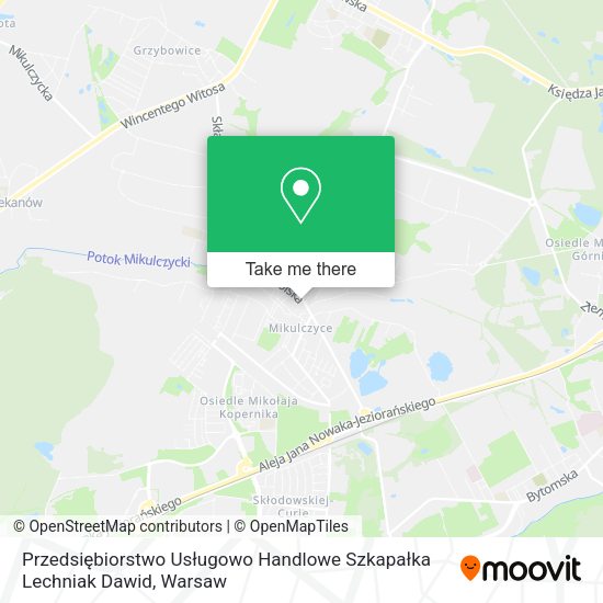 Przedsiębiorstwo Usługowo Handlowe Szkapałka Lechniak Dawid map