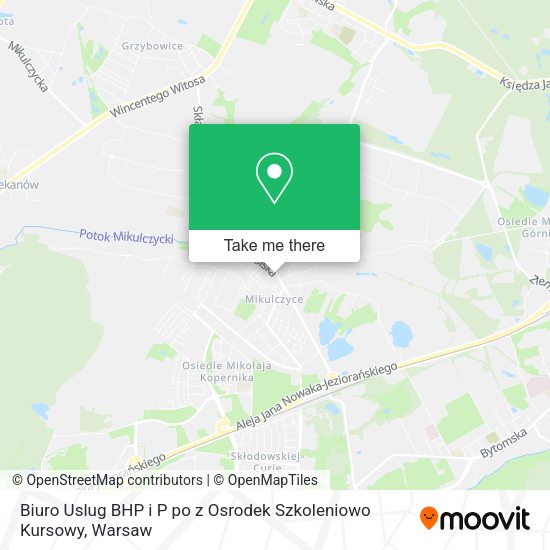 Biuro Uslug BHP i P po z Osrodek Szkoleniowo Kursowy map