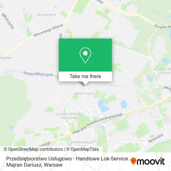 Карта Przedsiębiorstwo Usługowo - Handlowe Lok-Service. Majran Dariusz