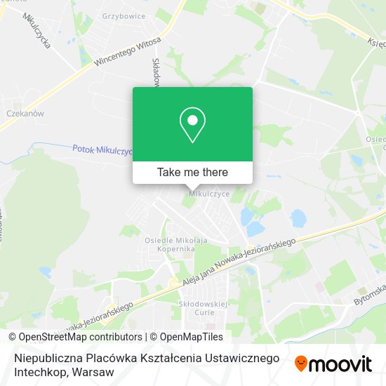 Niepubliczna Placówka Kształcenia Ustawicznego Intechkop map