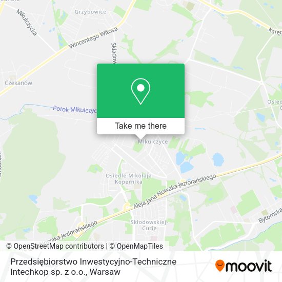 Przedsiębiorstwo Inwestycyjno-Techniczne Intechkop sp. z o.o. map