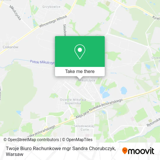Карта Twoje Biuro Rachunkowe mgr Sandra Chorubczyk