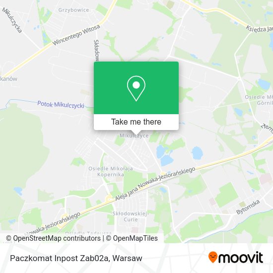 Paczkomat Inpost Zab02a map