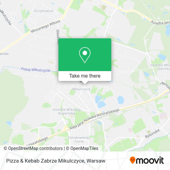 Pizza & Kebab Zabrze Mikulczyce map