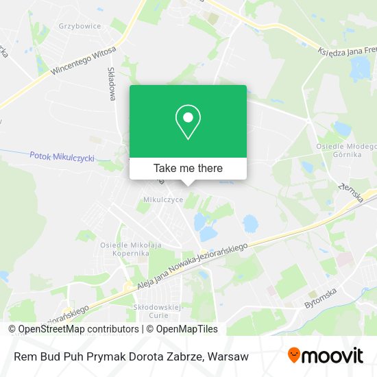 Rem Bud Puh Prymak Dorota Zabrze map