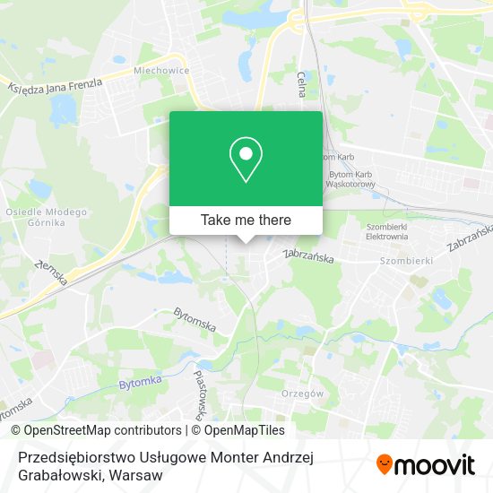 Przedsiębiorstwo Usługowe Monter Andrzej Grabałowski map