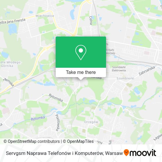 Карта Servgsm Naprawa Telefonów i Komputerów