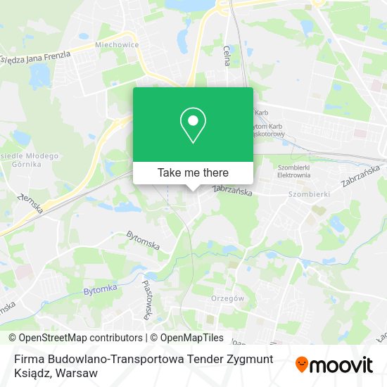 Firma Budowlano-Transportowa Tender Zygmunt Ksiądz map