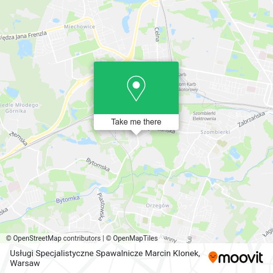 Usługi Specjalistyczne Spawalnicze Marcin Klonek map