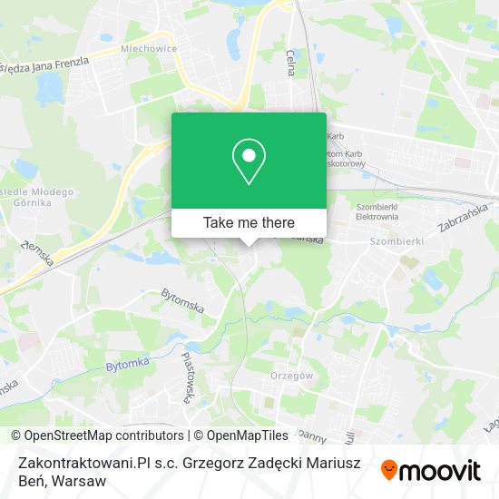 Zakontraktowani.Pl s.c. Grzegorz Zadęcki Mariusz Beń map